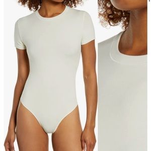 SKIMS Stretch Cotton Jersey T-Shirt Bodysuit